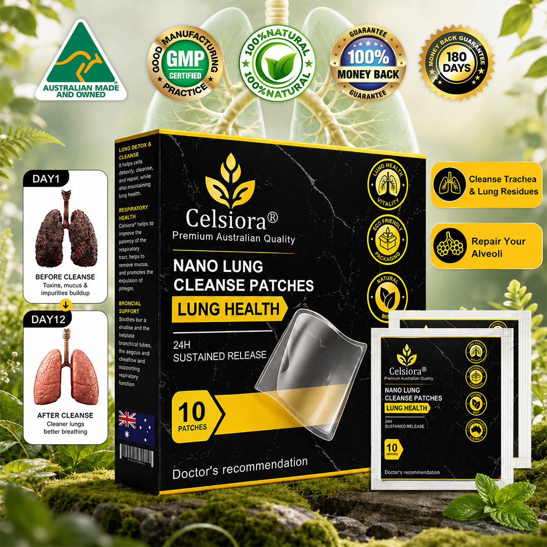 💖🔥Celsiora® Nano Lung Cleanse Patches (stubborn mucus, COPD, chest tightness, shortness of breath, persistent cough, pneumonia)