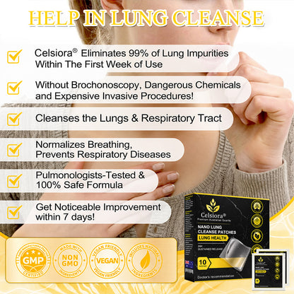 💖🔥Celsiora® Nano Lung Cleanse Patches (stubborn mucus, COPD, chest tightness, shortness of breath, persistent cough, pneumonia)