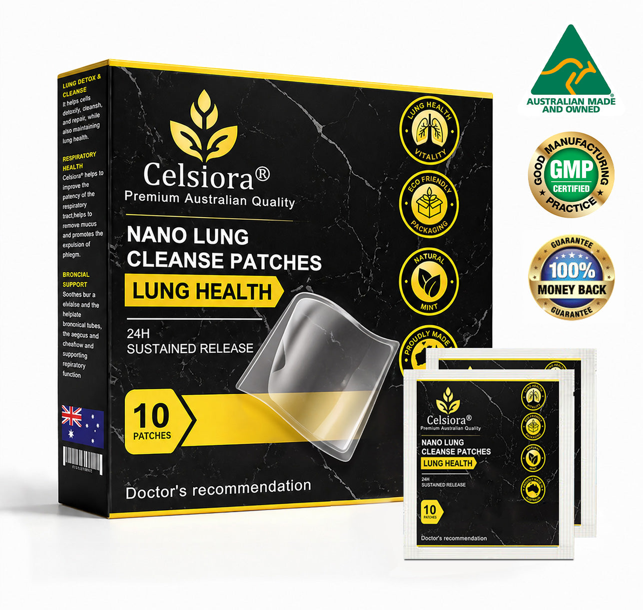 💖🔥Celsiora® Nano Lung Cleanse Patches (stubborn mucus, COPD, chest tightness, shortness of breath, persistent cough, pneumonia)